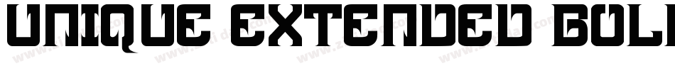 Unique Extended BOLD字体转换